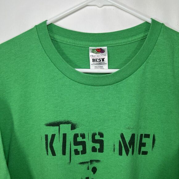Dropkick Murphys Kiss Me Im Shi*faced Tour T Shirt Adult Size XL Green FOTL Best - Picture 3 of 8